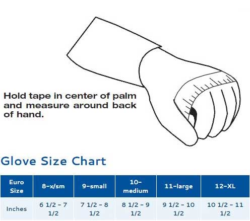 Sparco Glove Size Chart